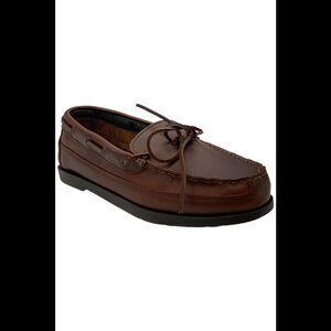 Life Outdoors Men's One Eyelet Boat Moccasins Brown - E5